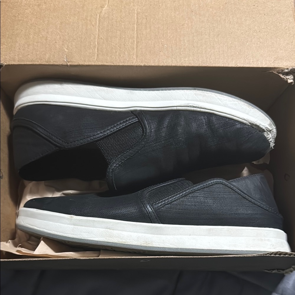 Black Slip-On Olukai Women’s Shoes